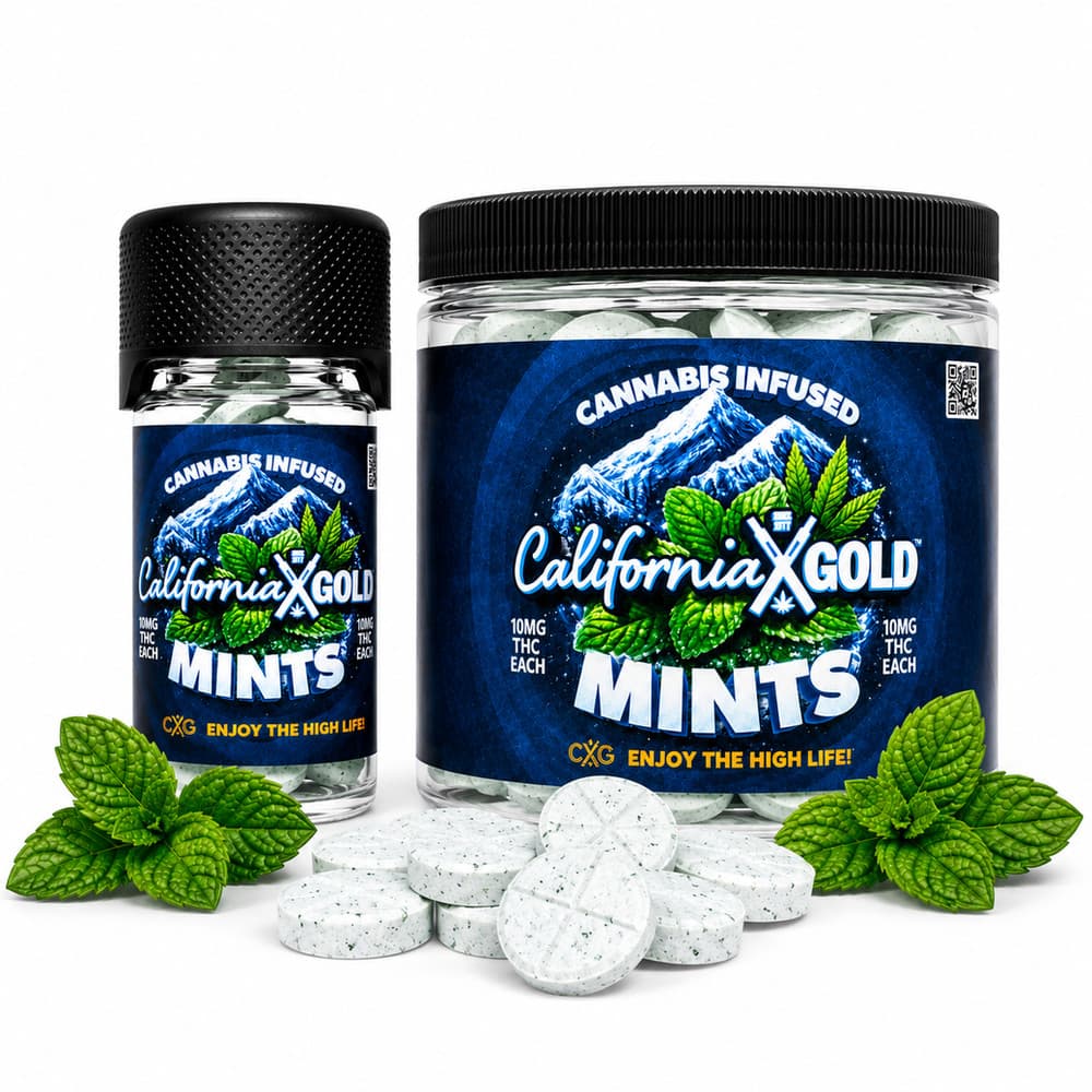 California Gold Infused Mints (10mg Each)
